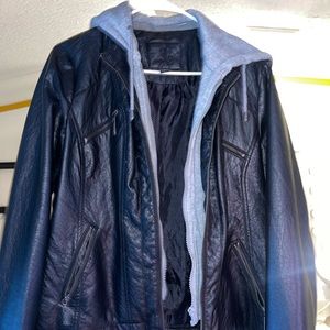Faux leather jacket